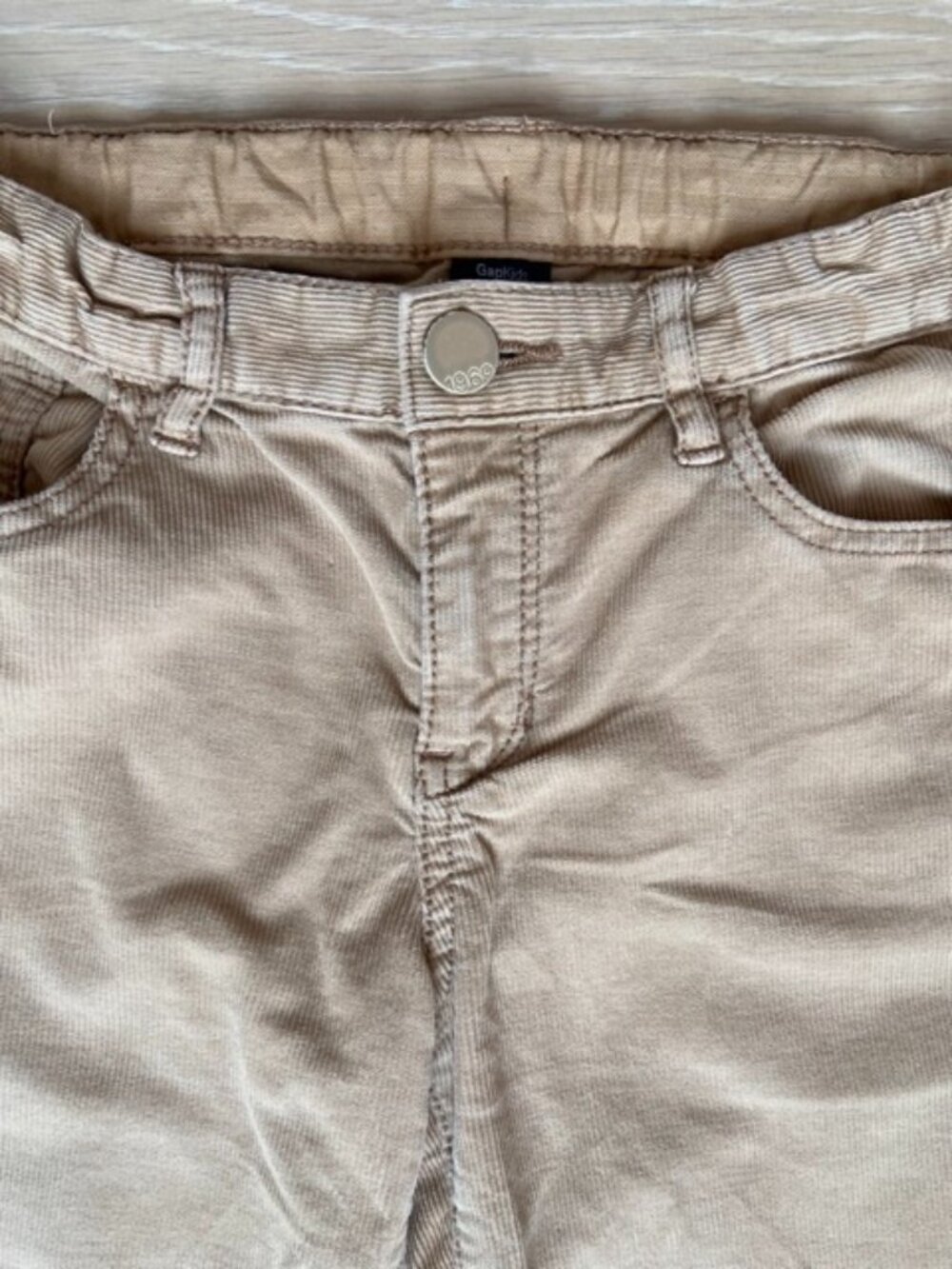 Gap Kids, Thin corduroy camel straight jeans, size: 12 years old
